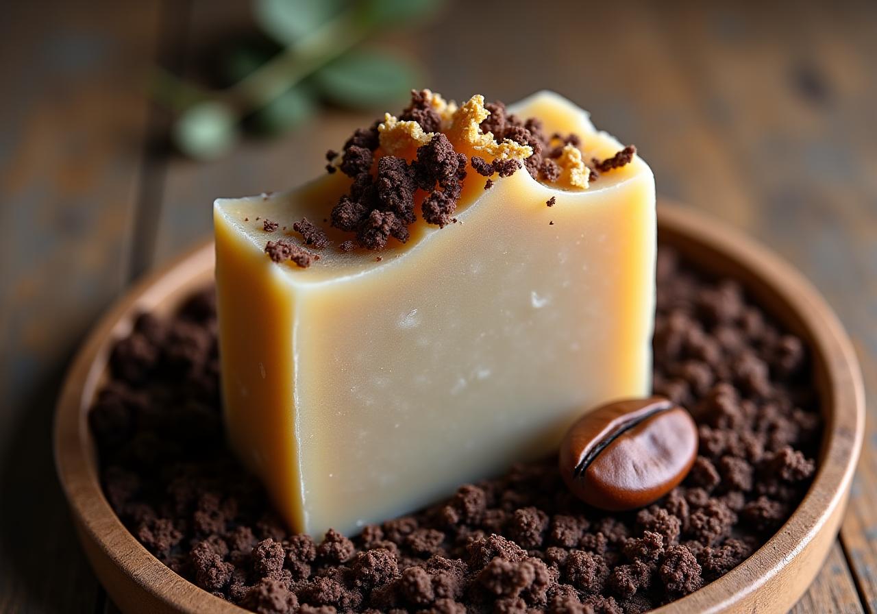 Upcycled soap with local Irish botanicals showcasing sustainable craft skincare